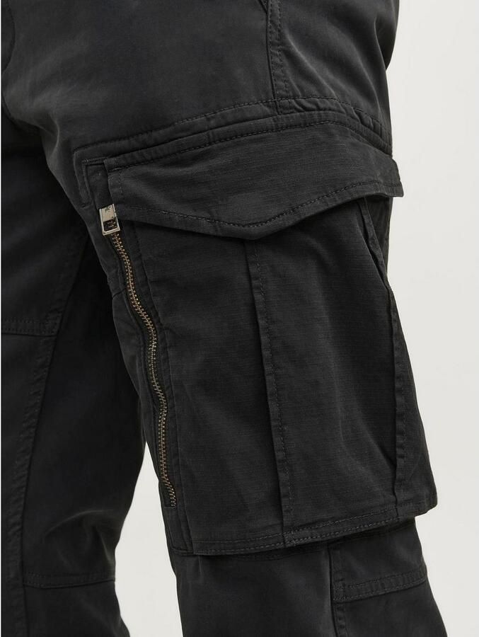 JACK & JONES PANTS STUDIO relaxed cargo broek JPSTKANE JJCRUISE zwart