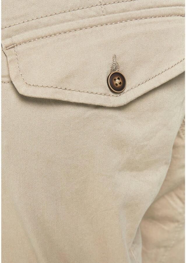 JACK & JONES PANTS STUDIO slim fit cargo broek JPSTPAUL FLAKE beige - Foto 4
