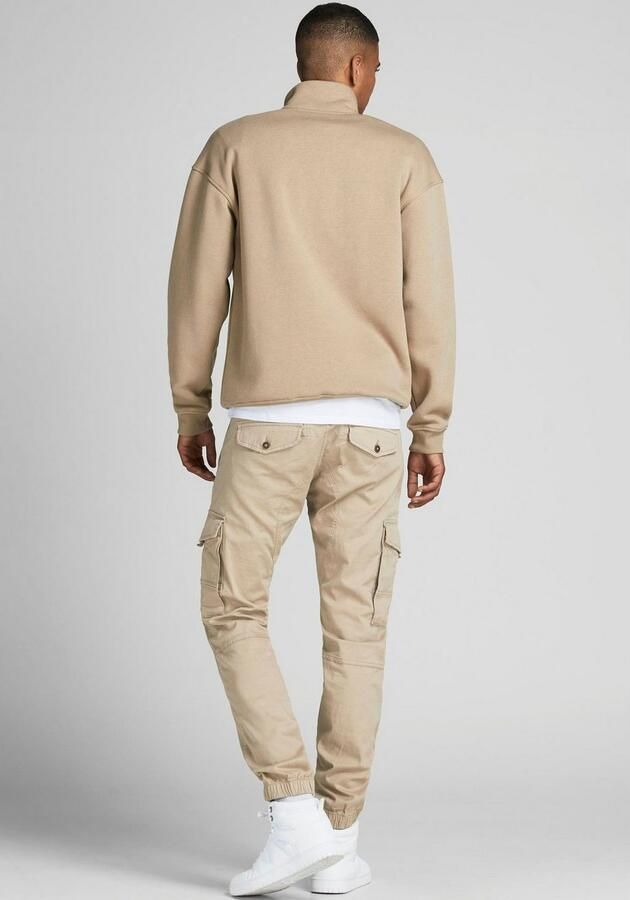 JACK & JONES PANTS STUDIO slim fit cargo broek JPSTPAUL FLAKE beige - Foto 8