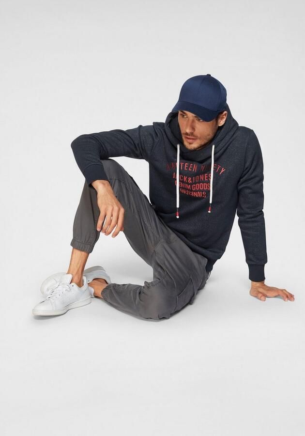 JACK & JONES JEANS INTELLIGENCE regular fit cargobroek JJIPAUL JJFLAKE asphalt - Foto 8