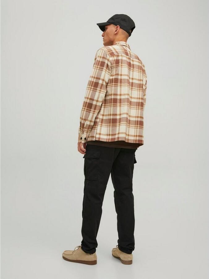 Jack & jones Loose fit cargobroek met knoop en ritssluiting - Foto 4