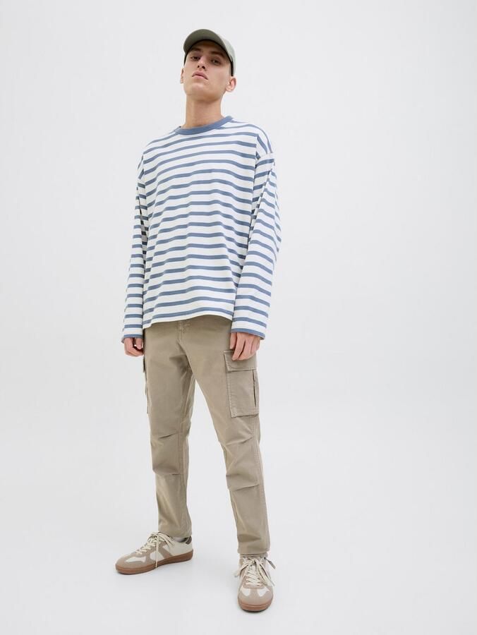 Jack & jones Loose fit cargobroek met knoop en ritssluiting - Foto 4