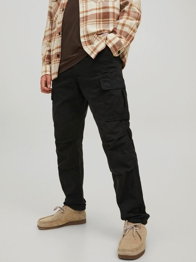 Jack & jones Loose fit cargobroek met knoop en ritssluiting - Foto 7