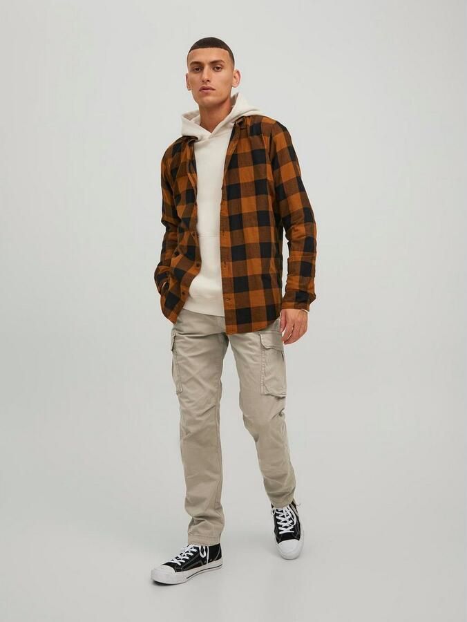 Jack & jones Loose fit cargobroek met knoop en ritssluiting - Foto 3