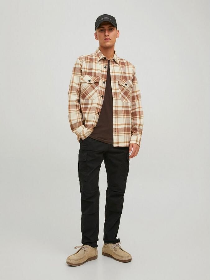 Jack & jones Loose fit cargobroek met knoop en ritssluiting - Foto 3