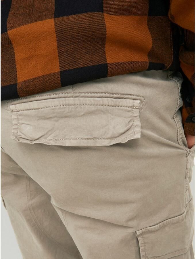 Jack & jones Loose fit cargobroek met knoop en ritssluiting