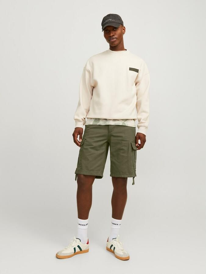 Jack & jones Korte regular fit cargobroek met riemlussen model 'COLE BARKLEY' - Foto 5