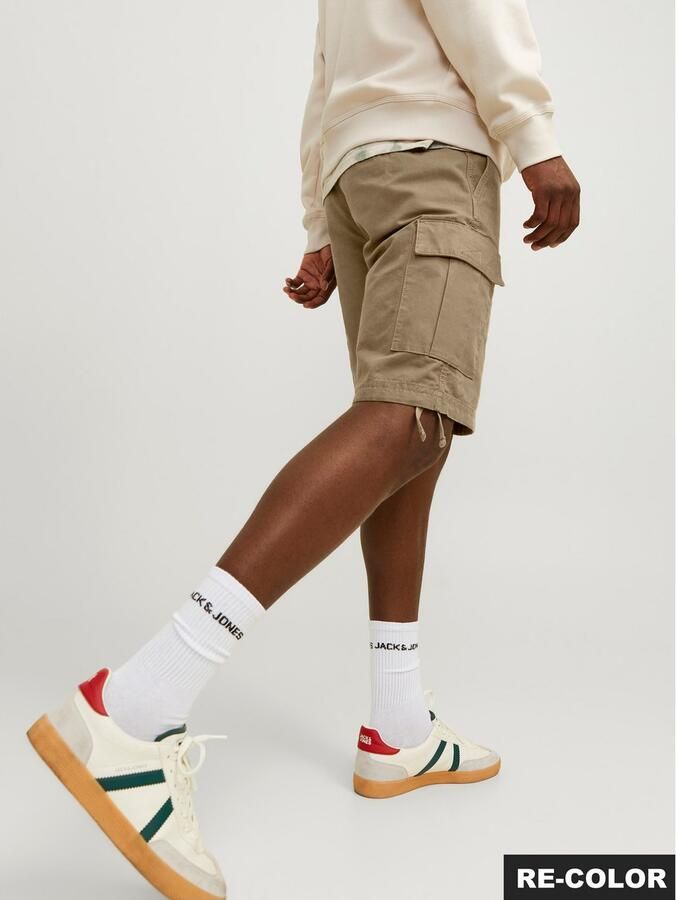 Jack & jones Korte regular fit cargobroek met riemlussen model 'COLE BARKLEY' - Foto 9