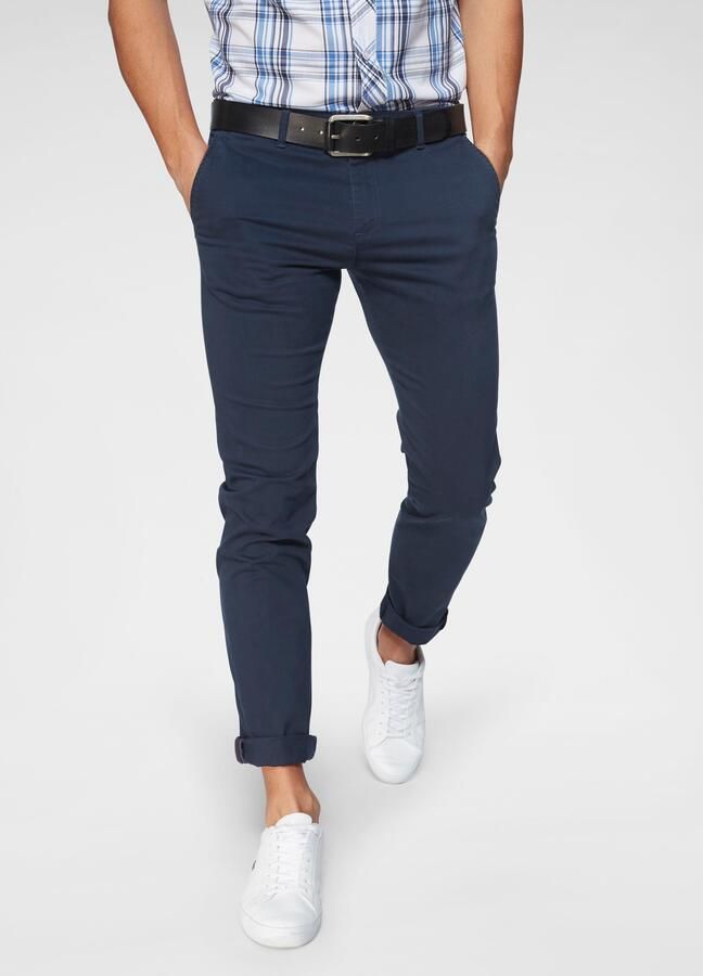 Jack & jones Blauwe Broek met Ritssluiting en Knopen in Katoenmix Blue Heren - Foto 3
