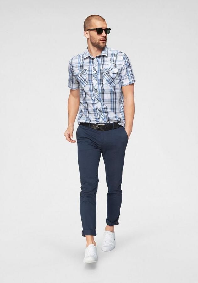 Jack & jones Blauwe Broek met Ritssluiting en Knopen in Katoenmix Blue Heren - Foto 6