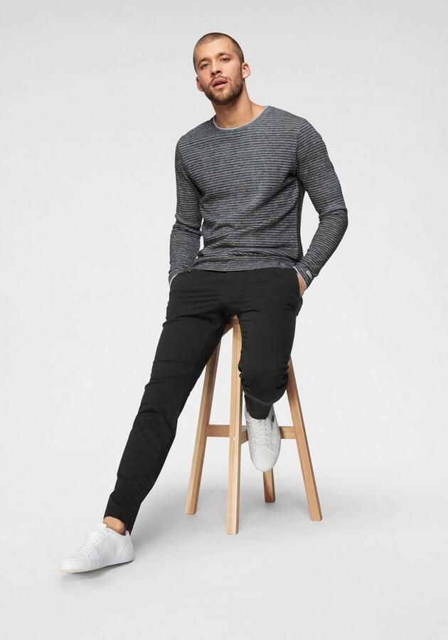 JACK & JONES JEANS INTELLIGENCE slim fit it chino JJIMARCO JJBOWIE zwart - Foto 7