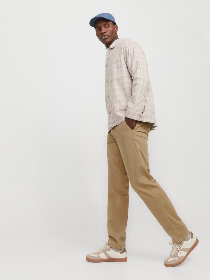 Jack & jones Regular fit chino met ceintuurlussen model 'KANE' - Foto 3