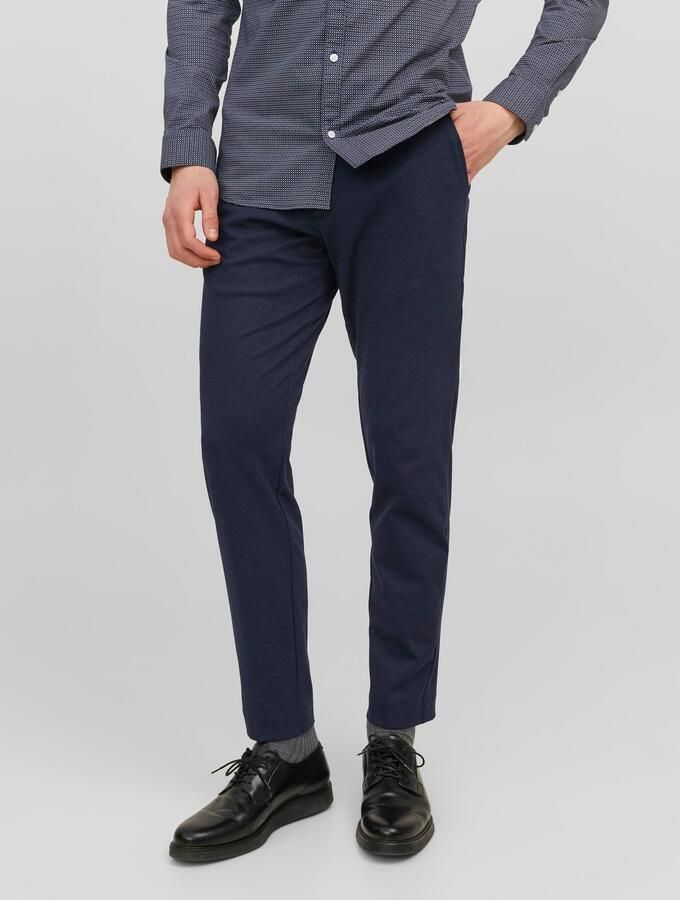 JACK & JONES PANTS STUDIO slim fit chino JPSTMARCO van gerecycled polyester donkerblauw - Foto 7
