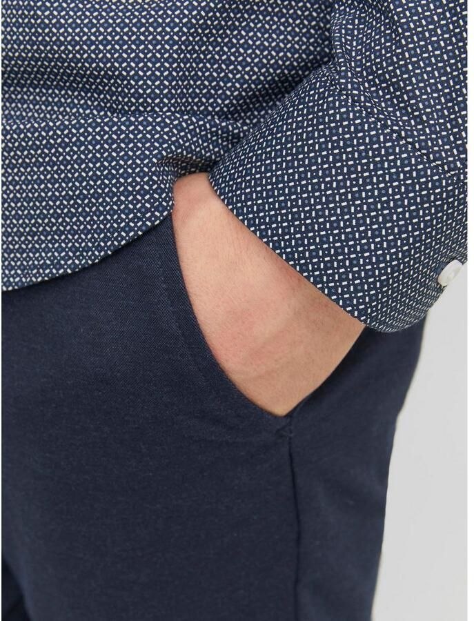 JACK & JONES PANTS STUDIO slim fit chino JPSTMARCO van gerecycled polyester donkerblauw - Foto 5