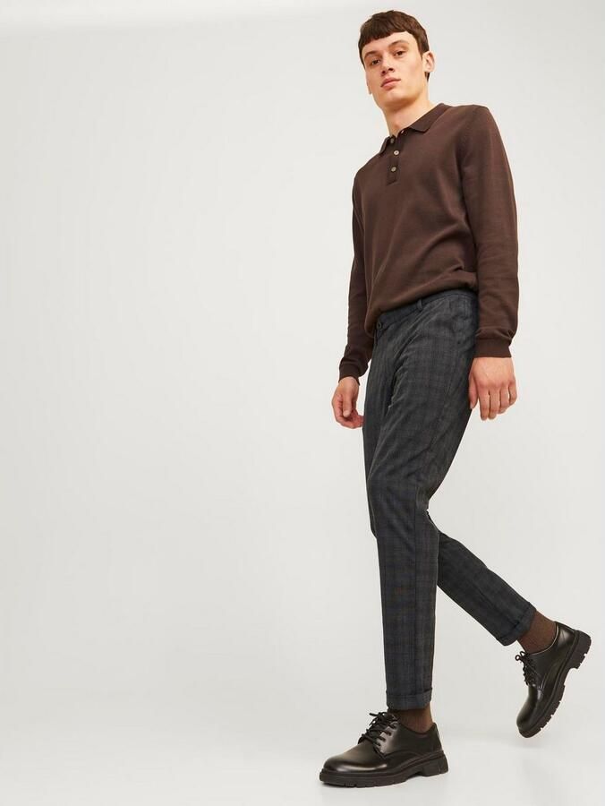 Jack & jones Slim fit stoffen broek met achterzakken model 'MARCO CONNOR' - Foto 4
