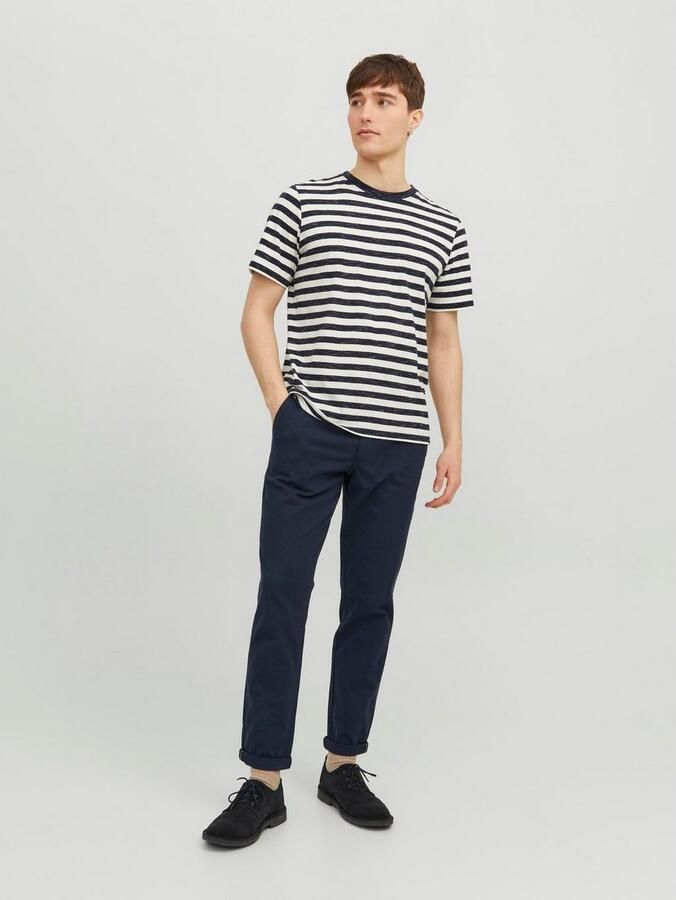 JACK & JONES PANTS STUDIO slim fit chino JPSTMARCO donkerblauw - Foto 3