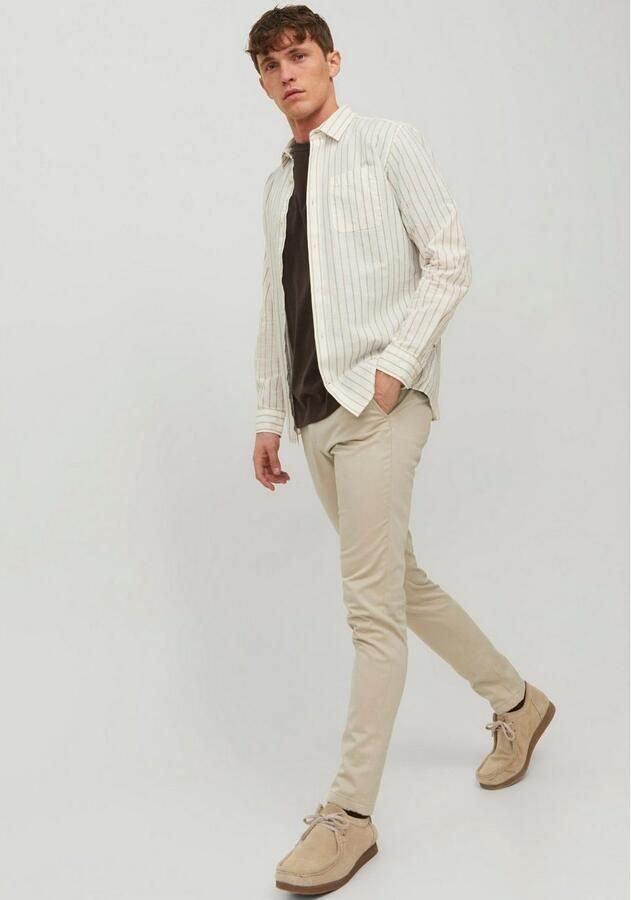 Jack & jones Slim fit chino met ceintuurlussen model 'MARCO BOWIE' - Foto 6