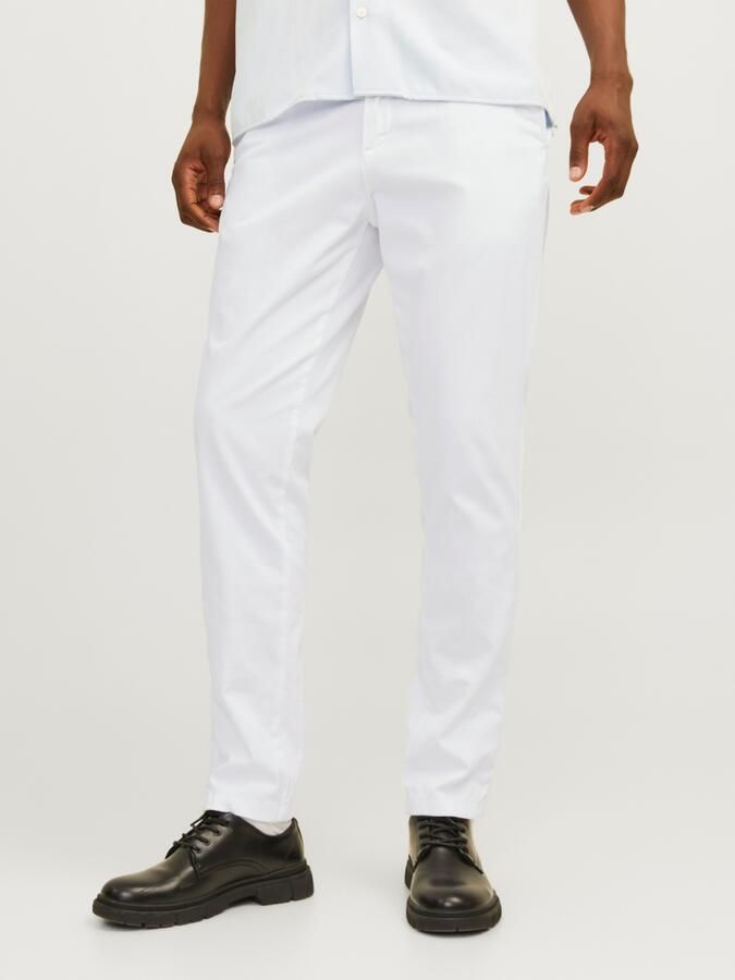 Jack & jones Slim fit chino in wit met steekzakken model 'MARCO BOWIE' - Foto 14