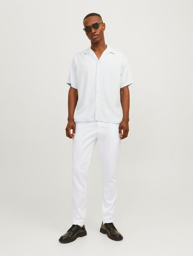 Jack & jones Slim fit chino in wit met steekzakken model 'MARCO BOWIE' - Foto 2