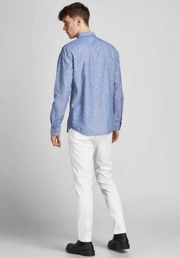 Jack & jones Slim fit chino in wit met steekzakken model 'MARCO BOWIE' - Foto 10