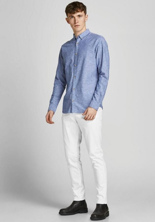 Jack & jones Slim fit chino in wit met steekzakken model 'MARCO BOWIE' - Foto 11