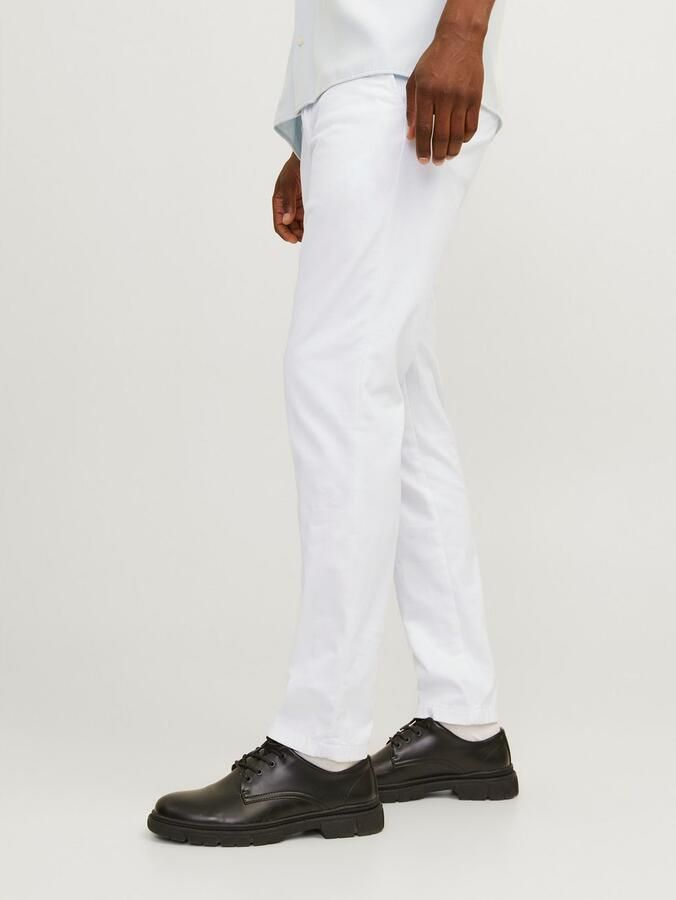 Jack & jones Slim fit chino in wit met steekzakken model 'MARCO BOWIE' - Foto 4