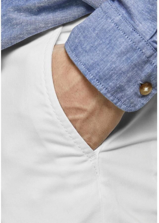 Jack & jones Slim fit chino in wit met steekzakken model 'MARCO BOWIE' - Foto 6