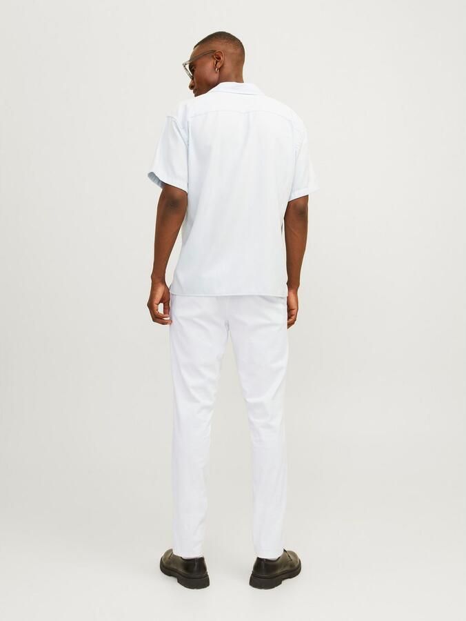 Jack & jones Slim fit chino in wit met steekzakken model 'MARCO BOWIE' - Foto 5