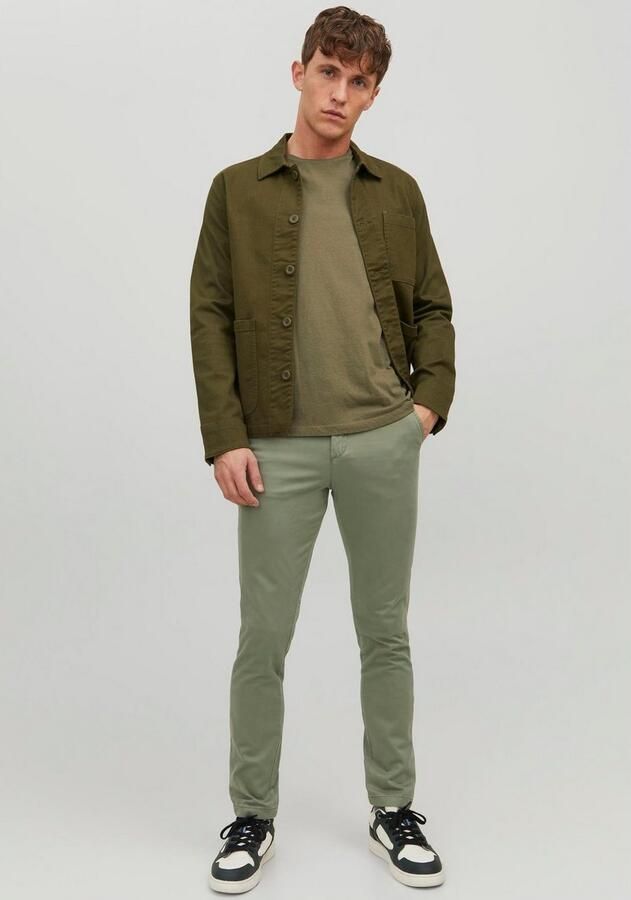 JACK & JONES PANTS STUDIO slim fit broek JPSTMARCO deep lichen green - Foto 4