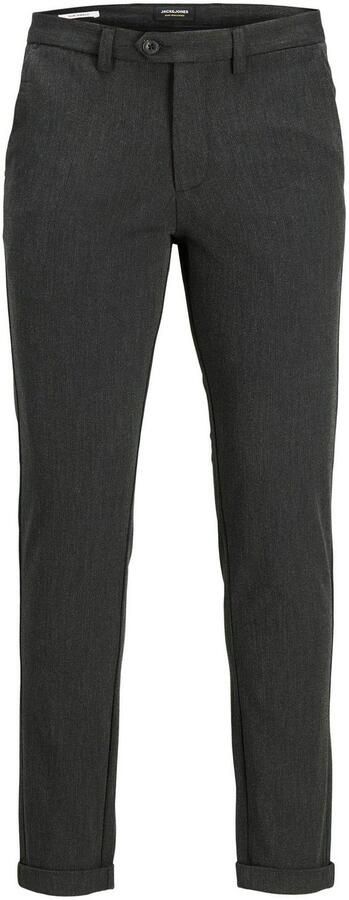 JACK & JONES JEANS INTELLIGENCE gemêleerde slim fit pantalon JJIMARCO JJCONNOR dark grey - Foto 8