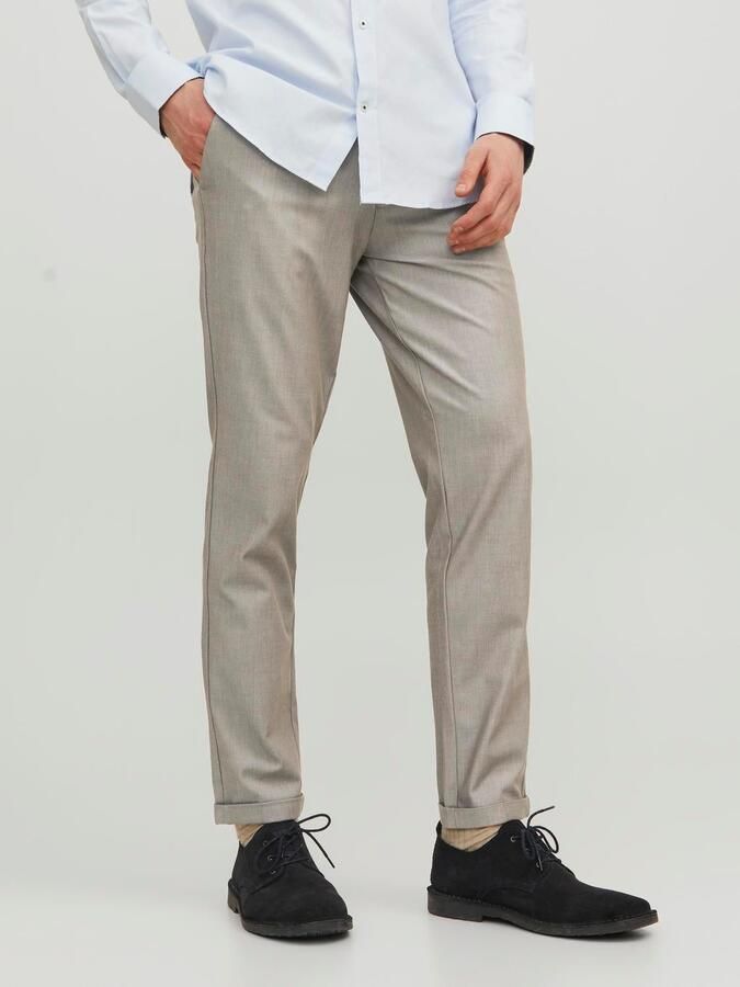 Jack & jones Slim fit stoffen broek in effen design model 'MARCO' - Foto 6