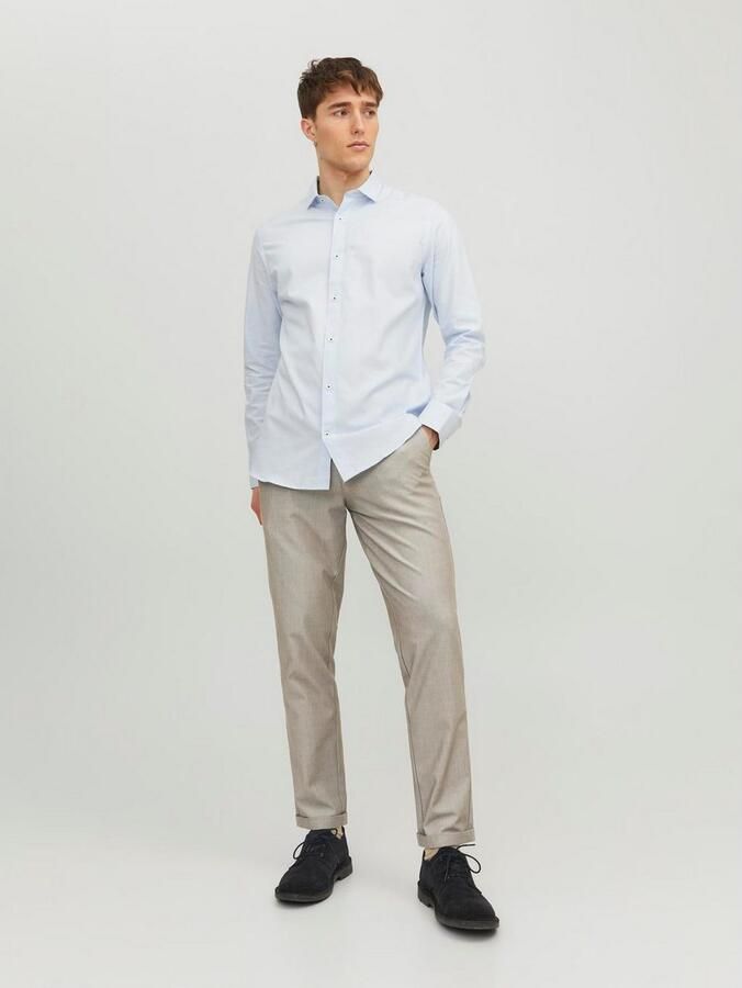 Jack & jones Slim fit stoffen broek in effen design model 'MARCO' - Foto 3