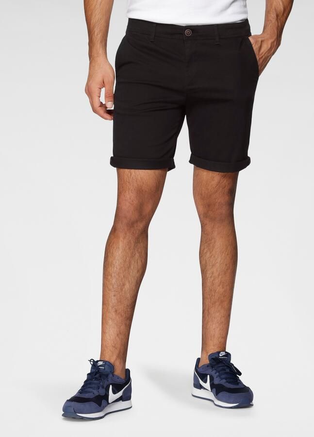 JACK & JONES JEANS INTELLIGENCE regular fit chino short Bowie zwart - Foto 8