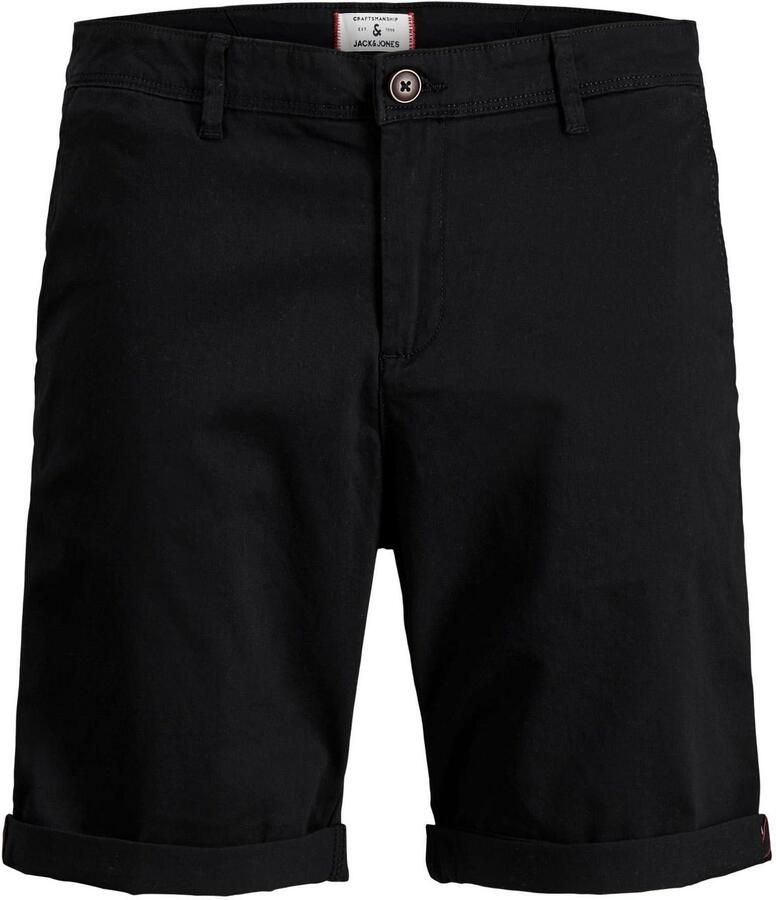 JACK & JONES JEANS INTELLIGENCE regular fit chino short Bowie zwart - Foto 2