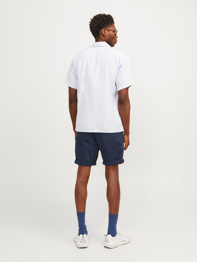JACK & JONES PANTS STUDIO regular chino short JPSTBOWIE donkerblauw - Foto 6