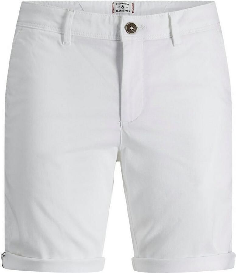 Jack & jones Bowie Solid Chinoshorts Stijlvol Comfort White Heren