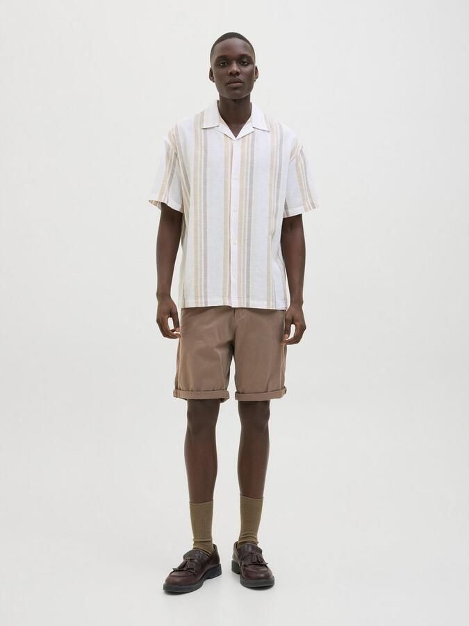 JACK & JONES PANTS STUDIO regular fit chino short JPSTBOWIE morel - Foto 4