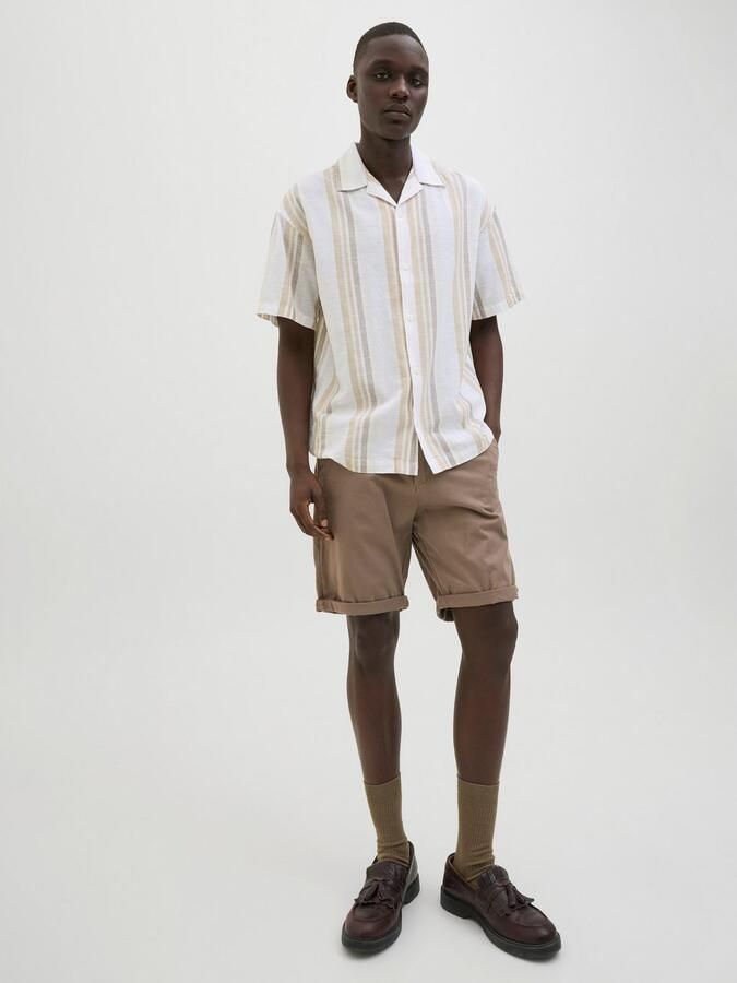 JACK & JONES PANTS STUDIO regular fit chino short JPSTBOWIE morel - Foto 6