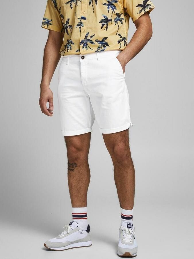 Jack & jones Bowie Solid Chinoshorts Stijlvol Comfort White Heren - Foto 11