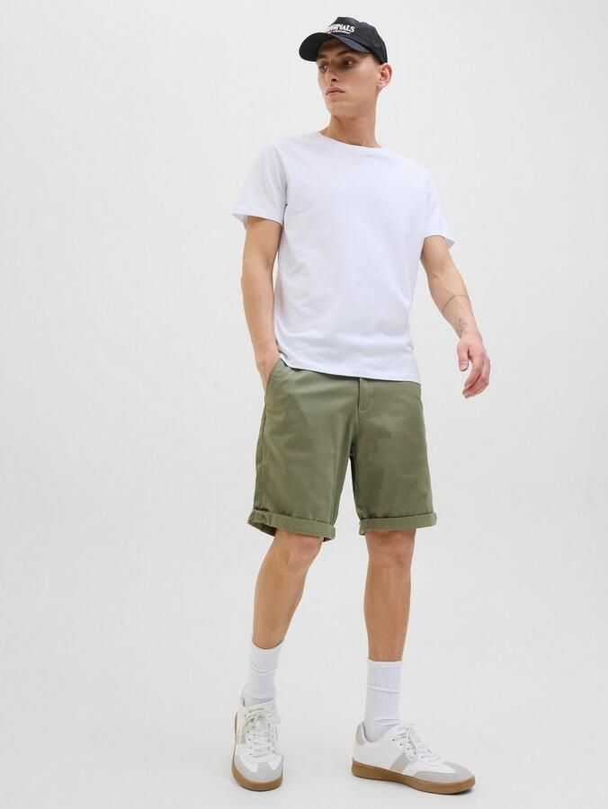 JACK & JONES PANTS STUDIO regular fit chino short JPSTBOWIE deep lichen green - Foto 11