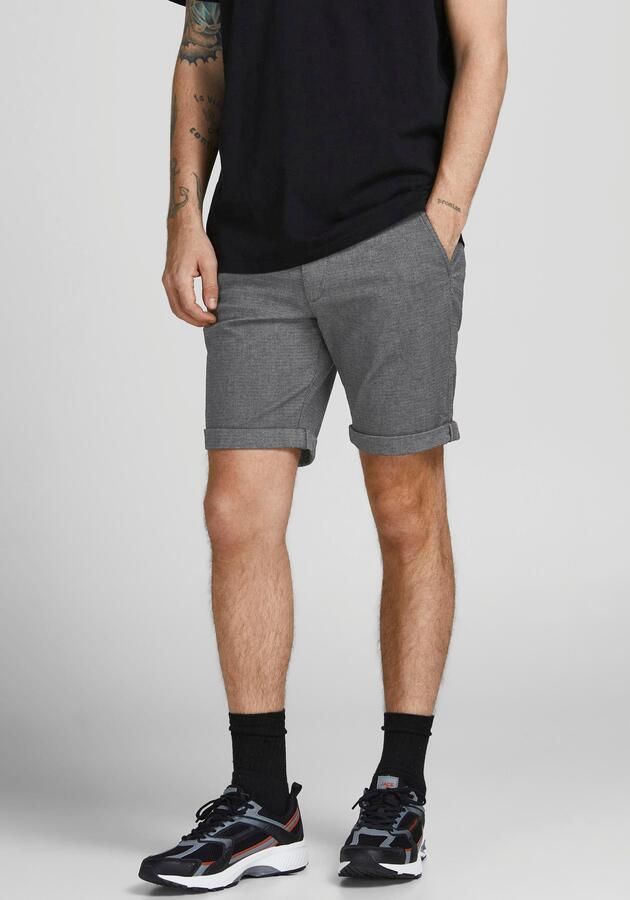 JACK & JONES PANTS STUDIO gemêleerde regular fit short JPSTFURY drizzle - Foto 6
