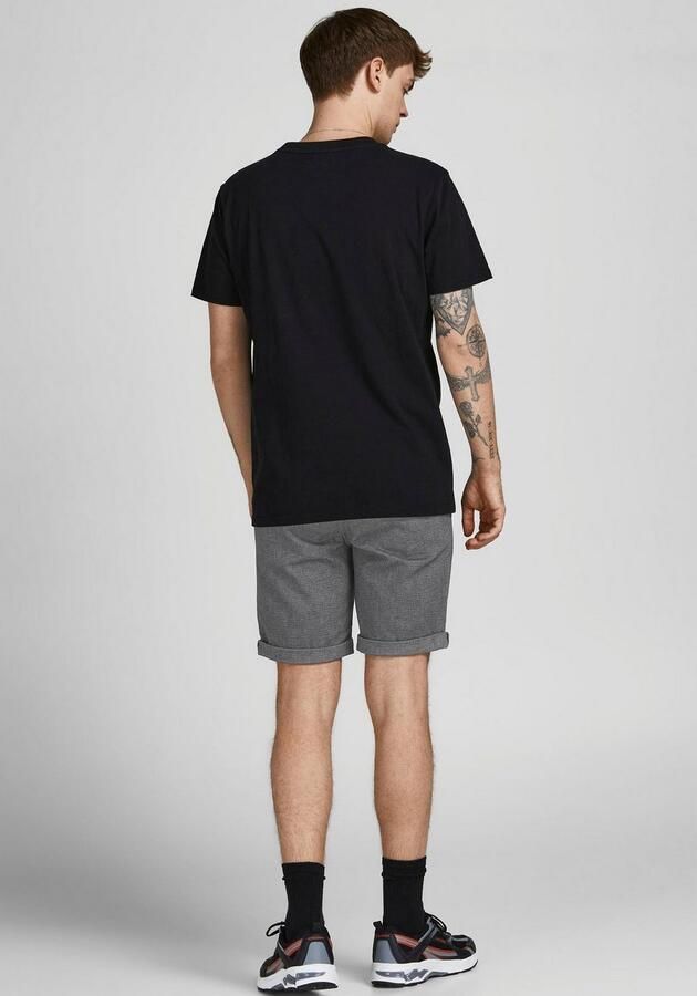 JACK & JONES PANTS STUDIO gemêleerde regular fit short JPSTFURY drizzle - Foto 4