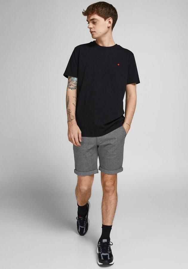 JACK & JONES PANTS STUDIO gemêleerde regular fit short JPSTFURY drizzle - Foto 5