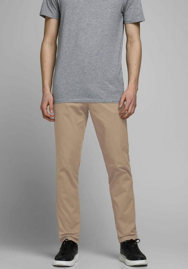 JACK & JONES PANTS STUDIO slim fit broek JJIMARCO JJDAVE beige donkerblauw (set van 2) - Foto 7