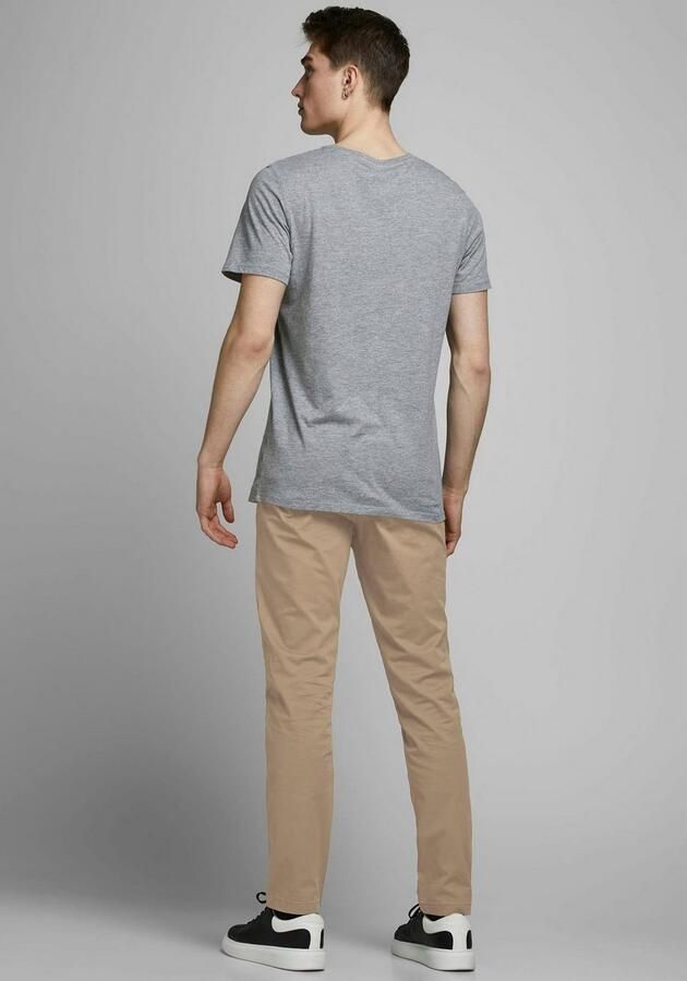 JACK & JONES PANTS STUDIO slim fit broek JJIMARCO JJDAVE beige donkerblauw (set van 2) - Foto 9