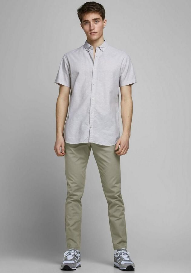 JACK & JONES PANTS STUDIO slim fit broek JJIMARCO JJDAVE zwart groen (set van 2) - Foto 5