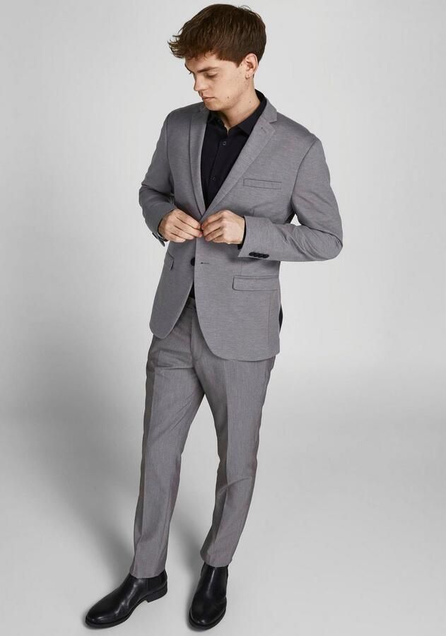 Jack & jones Franco Slim Fit Pantalon met Zakken en Riemlussen Gray Heren - Foto 4