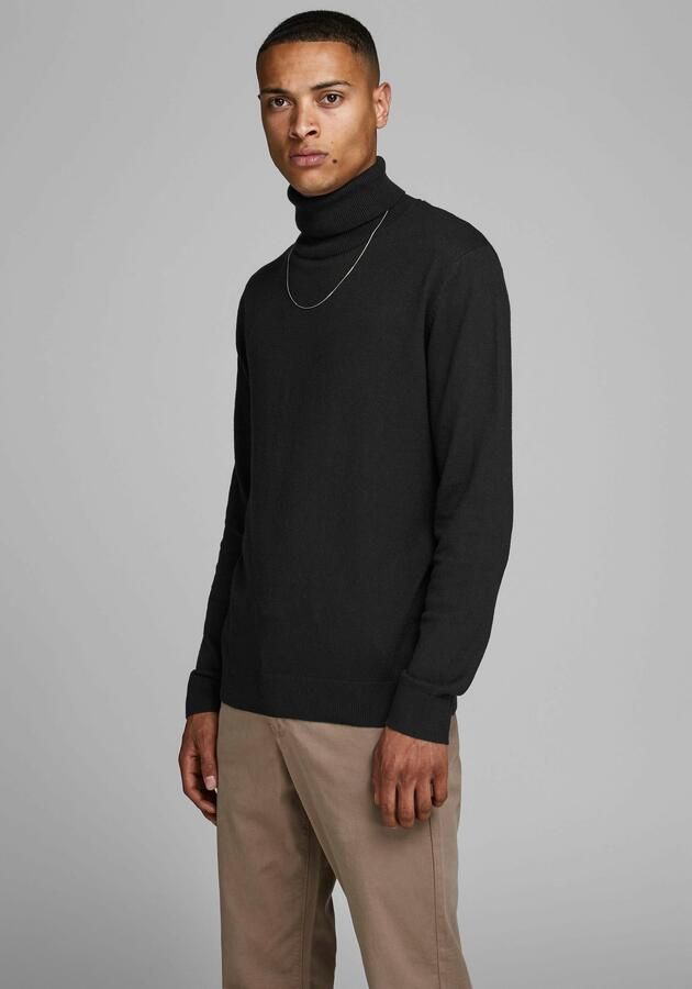 Jack & jones Heren Rollneck Sweater Eemil Gebreid Black Heren - Foto 7