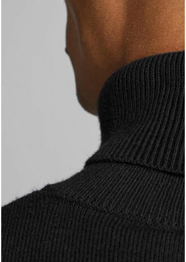 Jack & jones Heren Rollneck Sweater Eemil Gebreid Black Heren - Foto 2