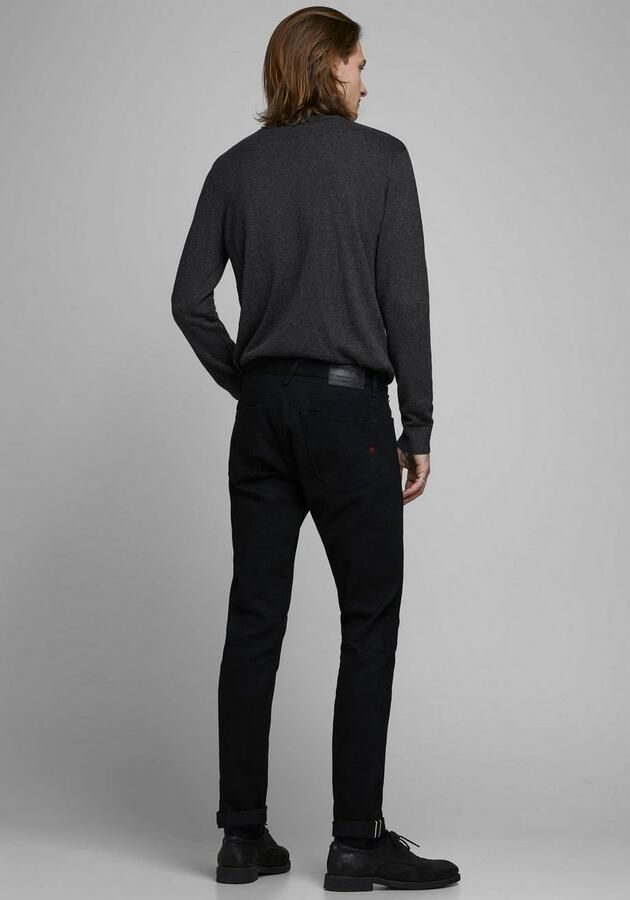 JACK & JONES ESSENTIALS fijngebreide coltrui JJEEMIL Dark Grey Melange - Foto 7